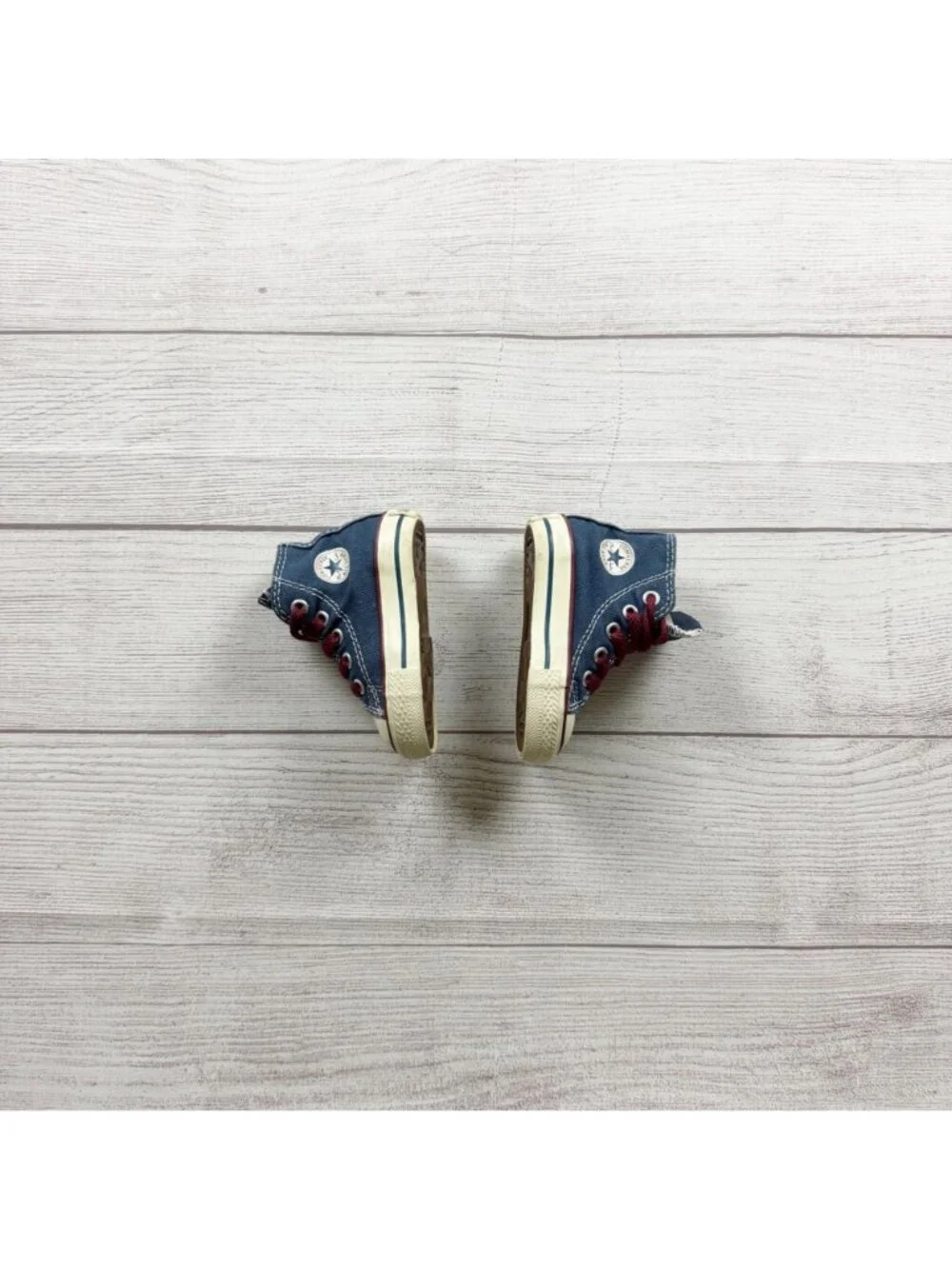 Converse All Star Superman High Top Denim Toddler Sneakers Blue Vintage Style 3